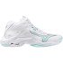 Chaussures de Volley-ball Mizuno Wave Lightning Z8 Mid Femme Blanc/Bleu