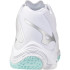 Chaussures de Volley-ball Mizuno Wave Lightning Z8 Mid Femme Blanc/Bleu