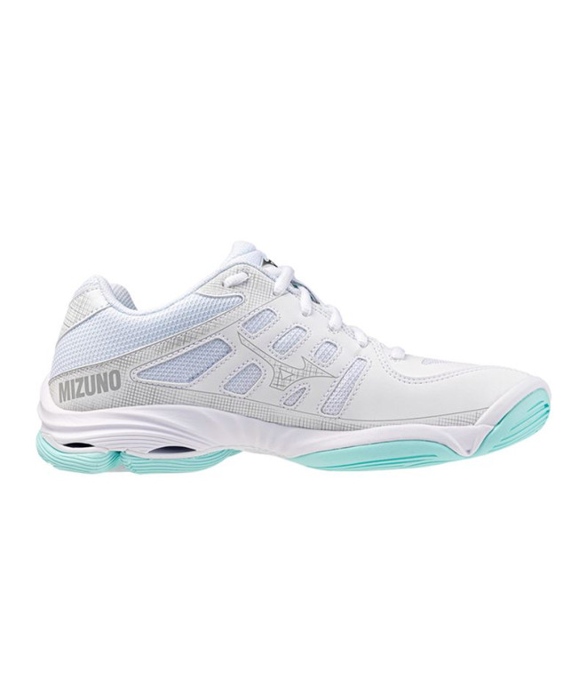 Sapatilhas de Voleibol Mizuno Wave Voltage 2 Mulher Branco/Azul
