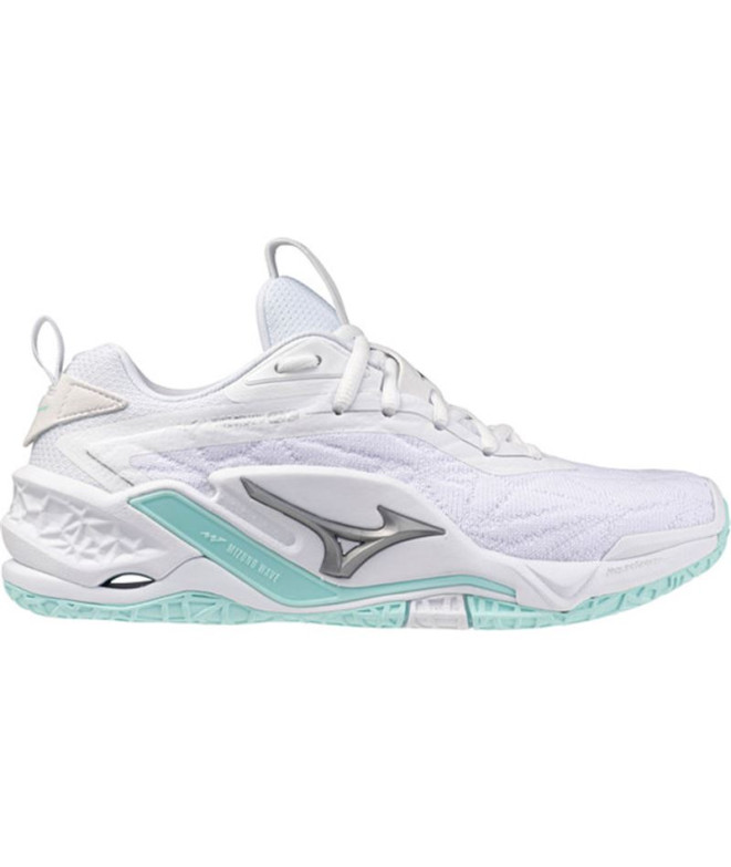 Zapatillas de Balonmano Mizuno Wave Stealth Neo 2 Mujer Blanco/Azul