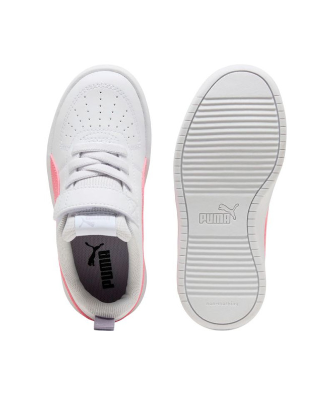 Chaussures Puma Rickie Ac+ Ps, Blanc-Rose, Enfant