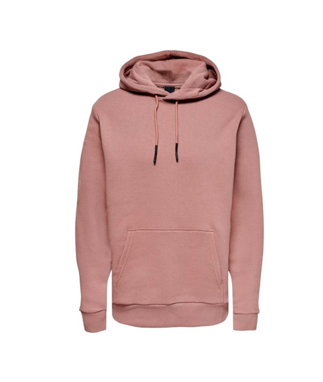 Sweat Only & Sons Onsceres Hoodie Sweat Noos Homme Ash Rose