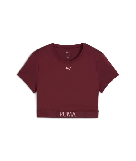 Camiseta de Fitness Puma W Strong -,Ruby Shimmer, Mujer