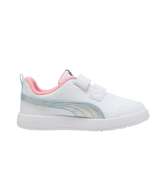 Sapatilhas Puma Courtflex V3 Space B, Branco-Se, Menina