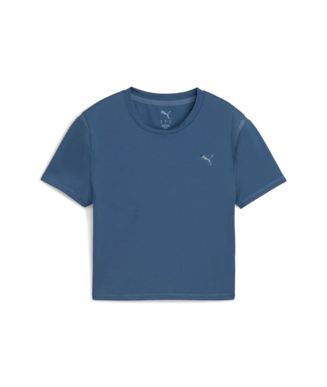 Camiseta de Fitness Puma W Pwrshape Baby, Dark Indigo, Mulher