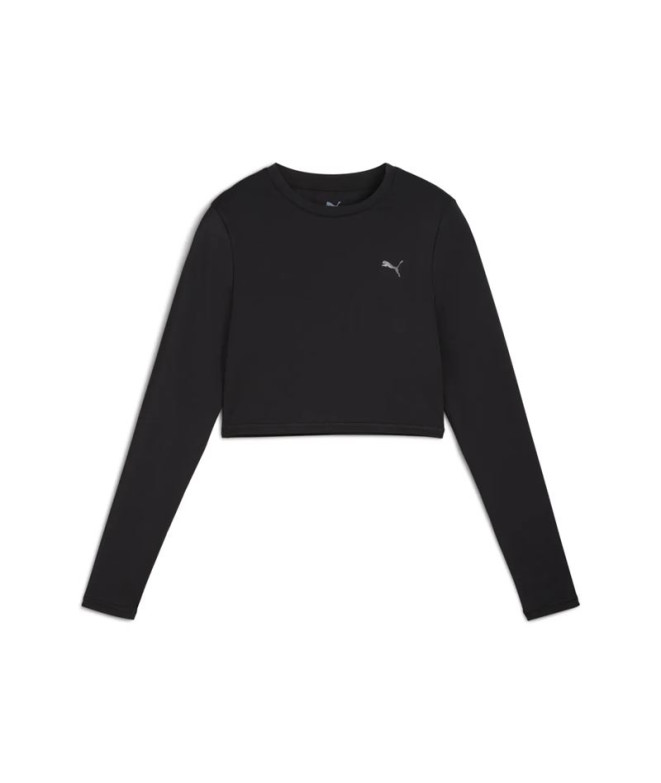 T-shirt de Fitness Puma W Pwrshape Cropped L, Noir, Femme