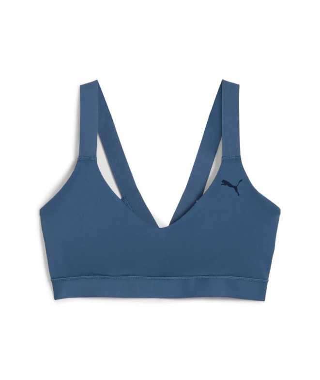 Sutiã esportivo de Fitness Puma Pwrshape - Low, Dark Indigo, Mulher