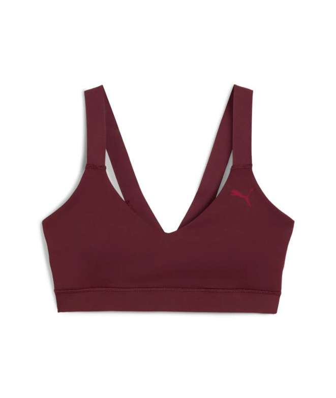 Sutiã esportivo de Fitness Puma Pwrshape - Low, Ruby Shimmer, Mulher