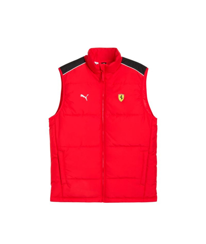 Veste Puma Ferrari Mt7 Padded V,Rosso Corsa, Homme