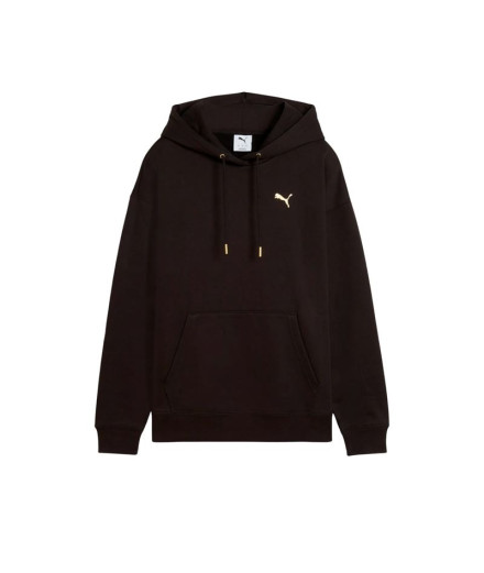 Moletom Puma Maximal Metallic Com, Preto, Mulher