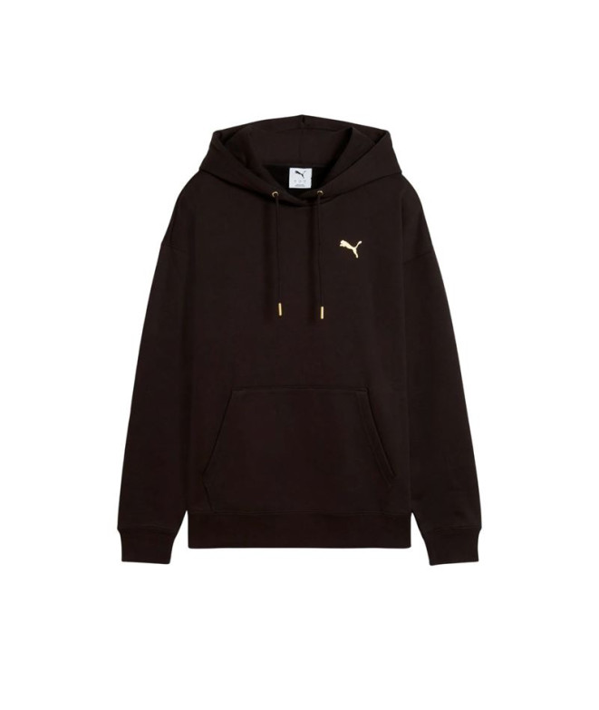 Camiseta Puma Maximal Metallic Com, Preto, Mulher