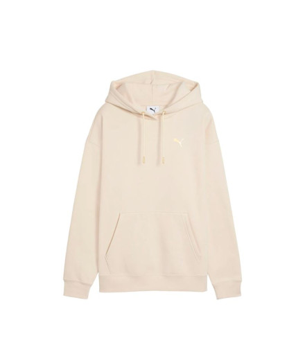 Sweat Puma Maximal Metallic Com Femme Beige