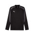 Camiseta de Fútbol Puma Individualliga 1/4 Z, Black-Pum, Hombre