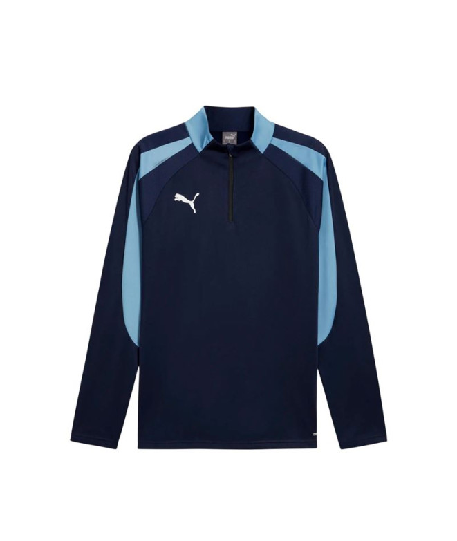 T-shirt de Football Puma Individualliga 1/4 Z, Marine-, Homme