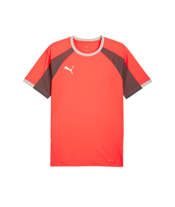 Camiseta de Fútbol Puma Individualliga ,Glowing Red-Pu, Hombre