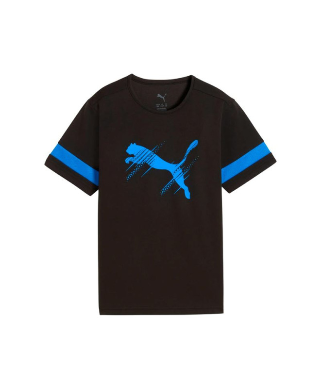 Camiseta de Futebol Puma Attacanto Logo, Preto-U, Infantil