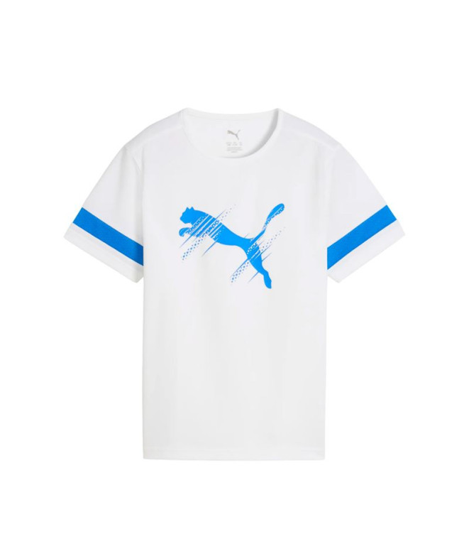 Camiseta de Futebol Puma Attacanto Logo, Branco-U, Infantil