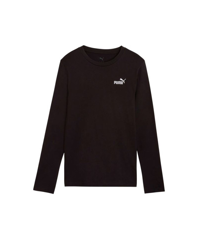 Camiseta Puma Essentials Small No. 1 Logo, Black, Mujer