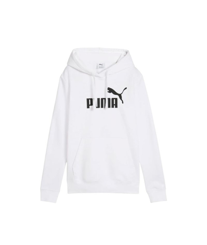 Sudadera Puma Essentials No. 1 Logo Hoodi, White Mujer