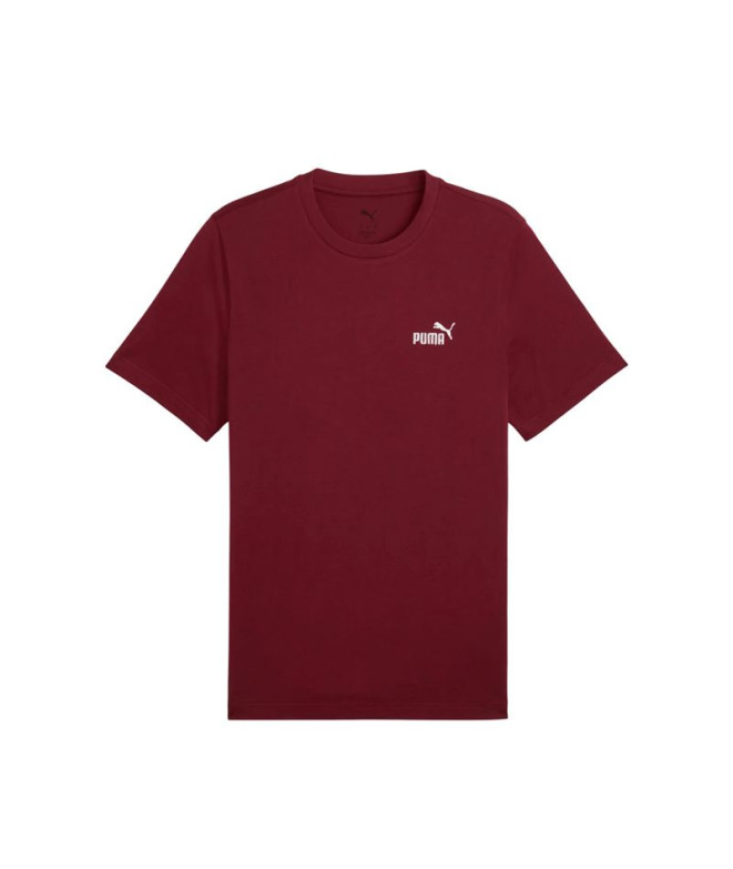 Camiseta Puma Essentials Small No. 1 Logo,Ruby Shimmer, Hombre