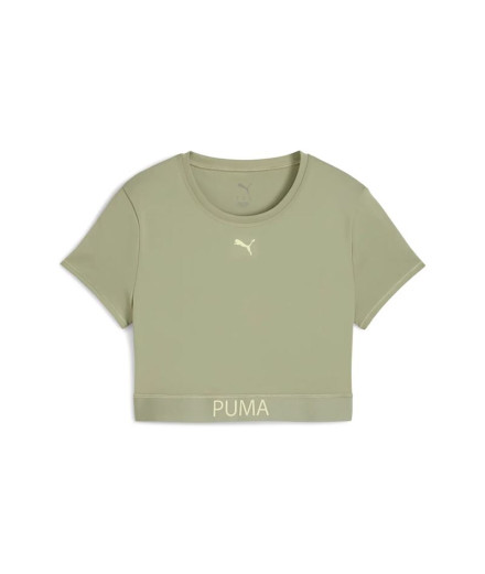 Camiseta de Fitness Puma W Strong -,Lux Army, Mulher
