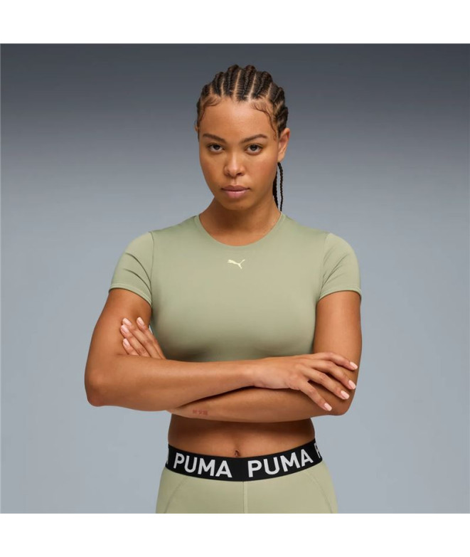 T-shirt de Fitness Puma W Strong -,Lux Army, Femme
