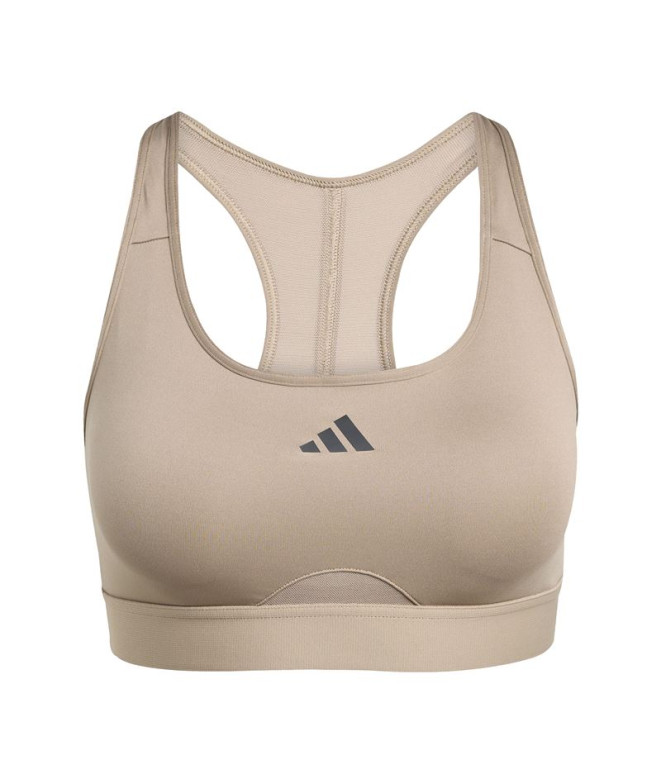 Brassiere de sport de Fitness adidas Pwrct Bra Femme Beige