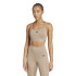 Sujetador Deportivo de Fitness adidas Pwrct Bra Mujer Beige