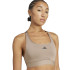 Sujetador Deportivo de Fitness adidas Pwrct Bra Mujer Beige