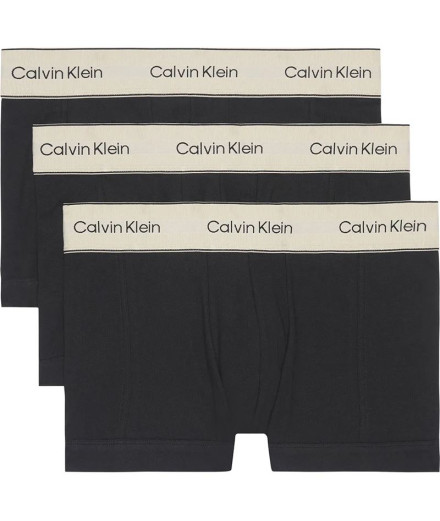 Slip Calvin Klein Trunks 3 PK Homme Beige