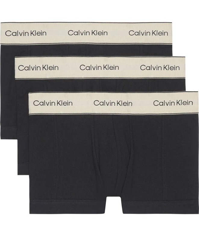 Calzoncillos Calvin Klein Trunks 3 PK Hombre Beige