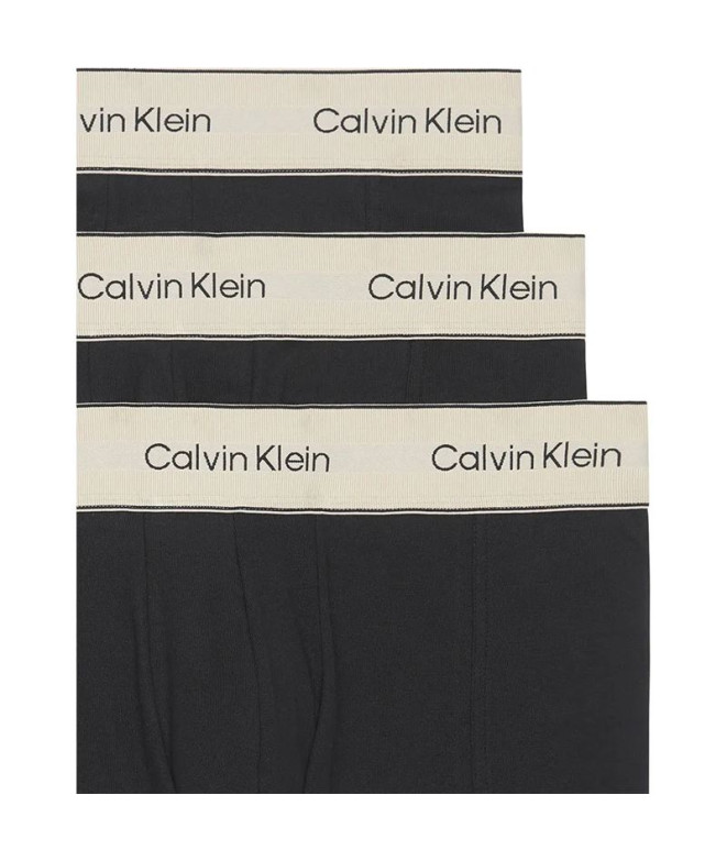 Slip Calvin Klein Trunks 3 PK Homme Beige