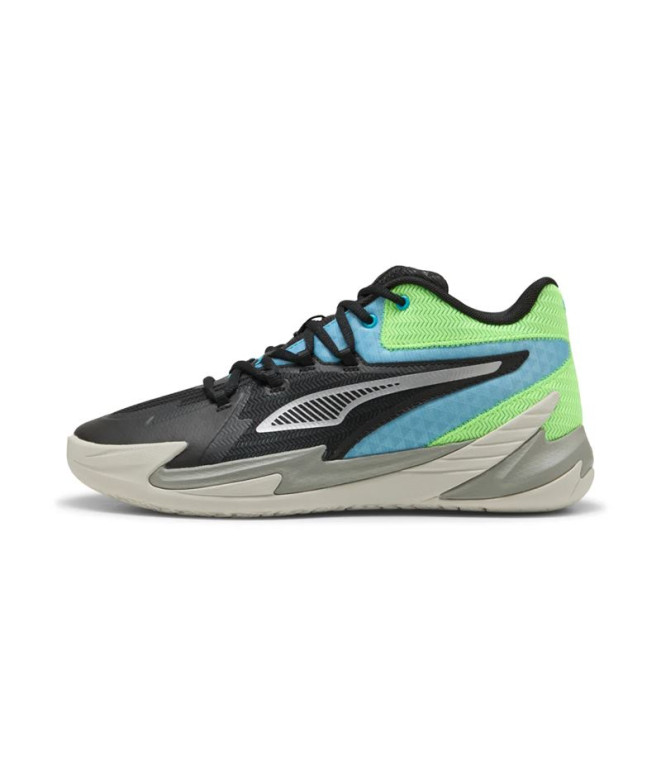 Sapatilhas de Basquetebol Puma Dagger Preto-Aqua-Verde