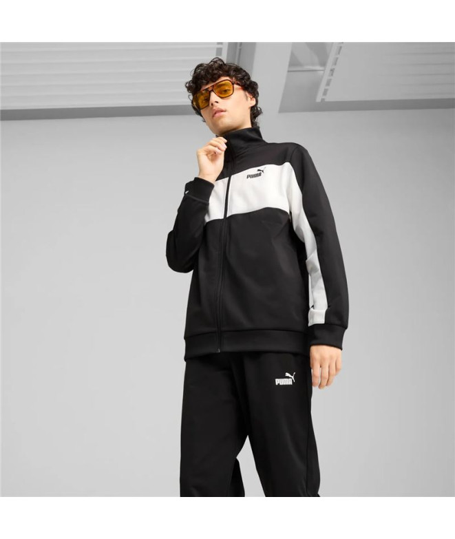 Fato de treino Puma Poly Colorblock Homem Preto