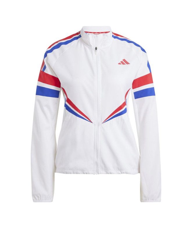 Chaqueta de Running adidas Adizero R Mujer Blanco