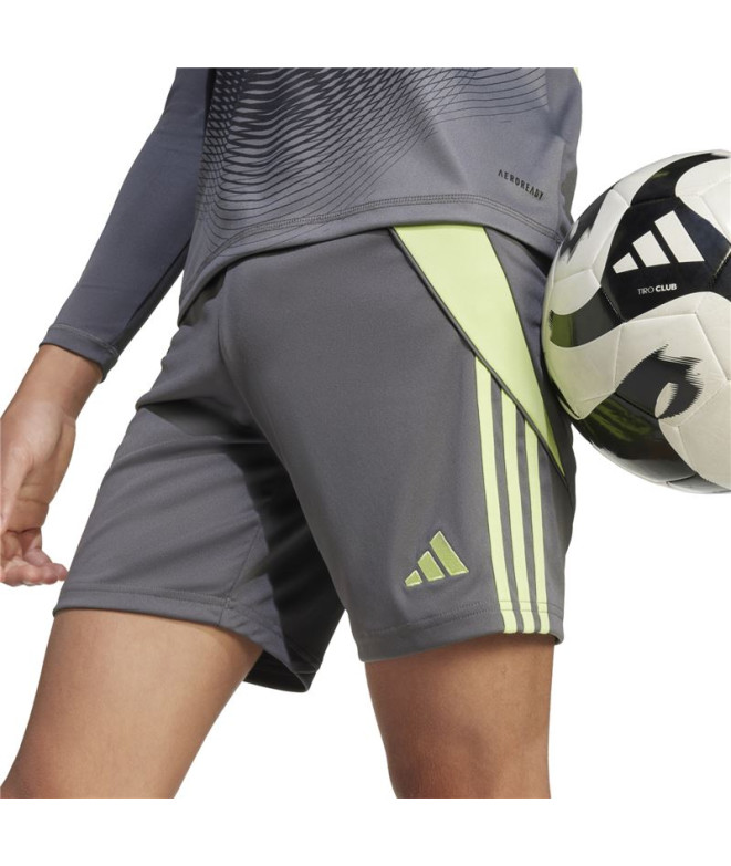 Calça de Futebol adidas Tiro24 Infantil Cinza