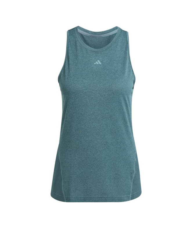 Camiseta Alças de Fitness adidas Wtr D4T Tk Mulher Azul