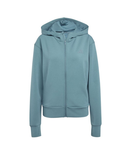 Sudadera de Fitness adidas D4T Fz Hoodie Mujer Azul