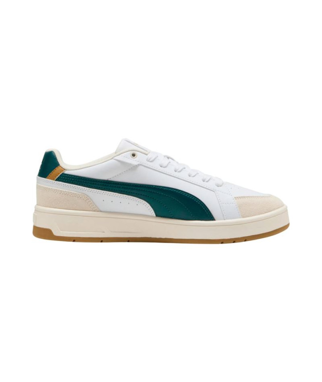 Chaussures Puma Court Classico Spor Blanc Vert
