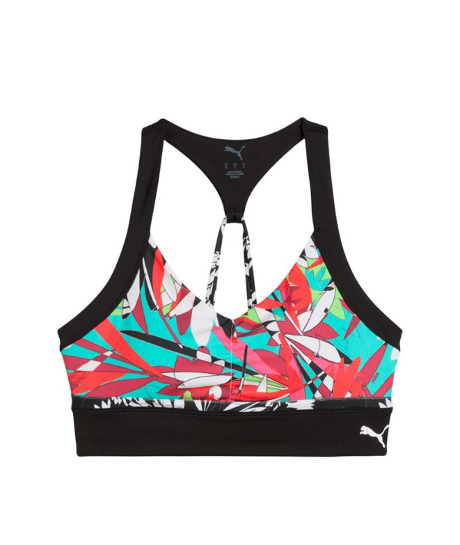 Brassiere de sport de Fitness Puma 4Keeps Tropical Aop Noir Aw Femme
