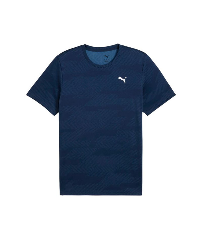 T-shirt de Fitness Puma M Flex Jacquard, Club Navy, Homme