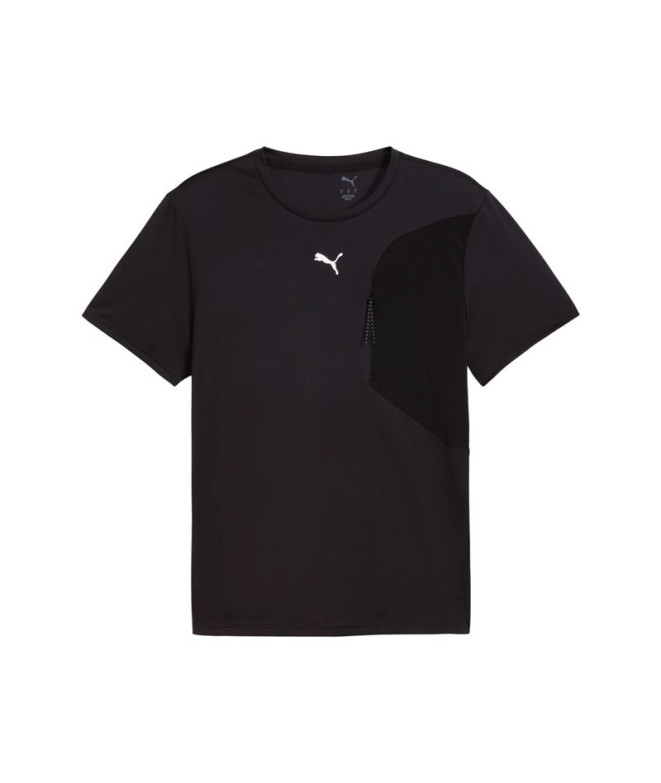 Camiseta de Fitness Puma M Flex Pocket , Black, Hombre