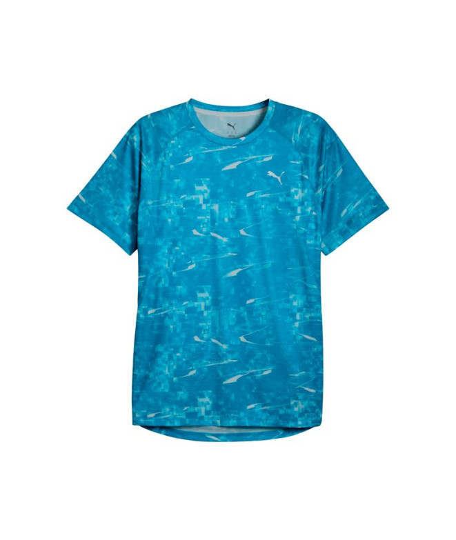 T-shirt de Running Puma M Run Velocity Aop Speed Blue, Homme