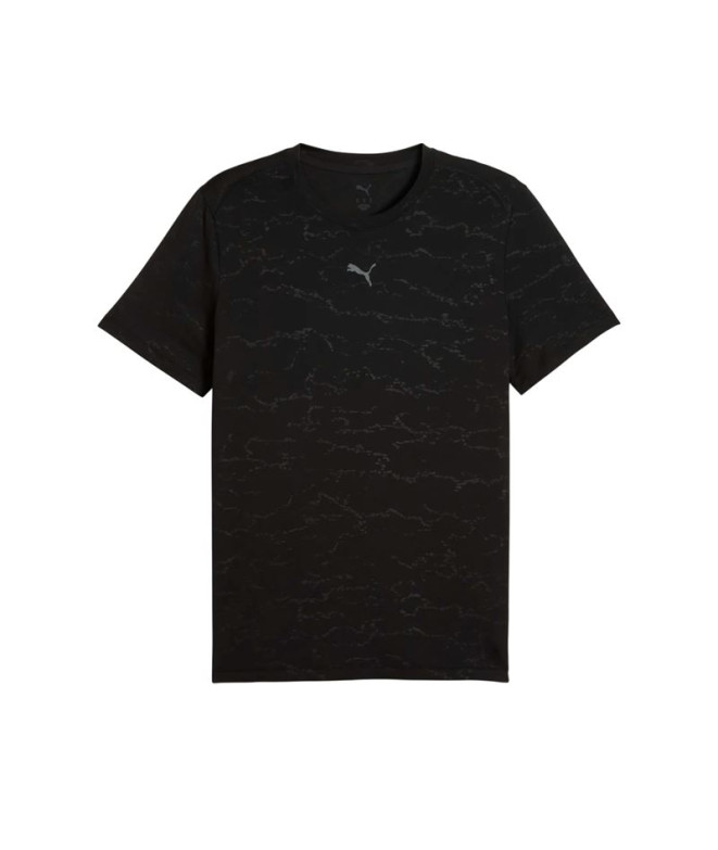 Camiseta de Fitness Puma M Cloudspun Emboss Black, Hombre