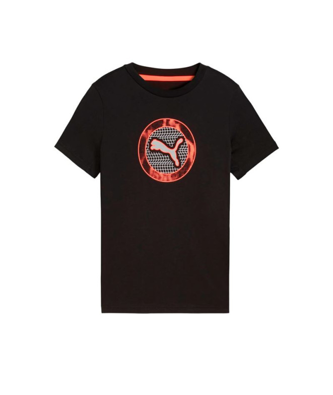 Camiseta Puma Active Sports Big Gr, Preto, Infantil