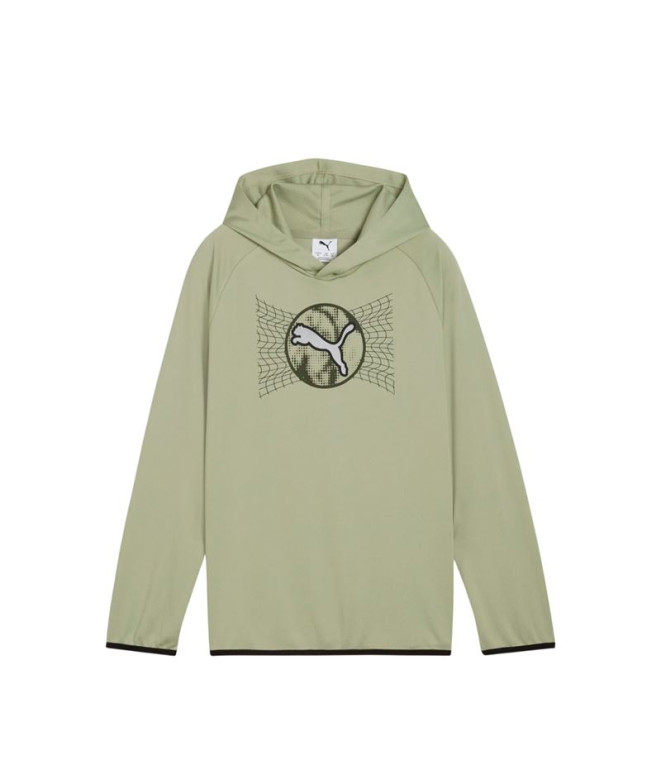 Camiseta Puma Active Sports Lightw,Lux Army, Infantil