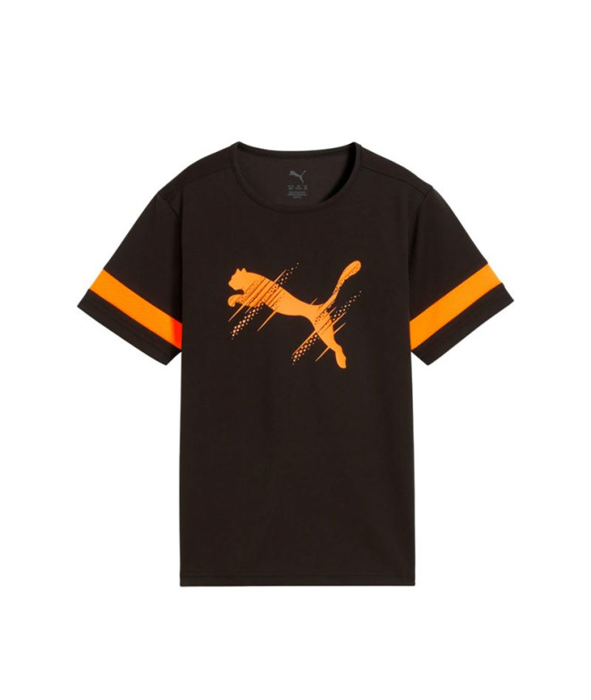 Camiseta de Fútbol Puma Attacanto Logo , Black-H, Infantil
