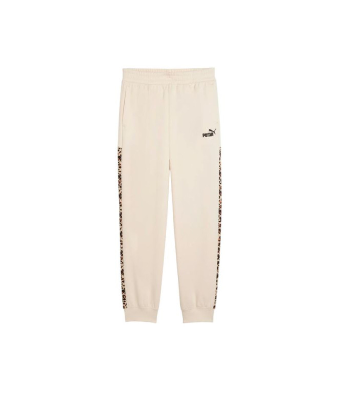 Pantalon Puma Essentials Graphic Animal C Femme Beige