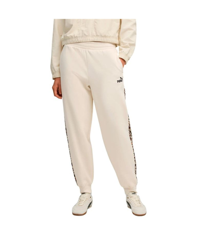 Calça Puma Essentials Graphic Animal C Mulher Bege