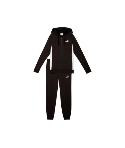 Survêtement Puma FullZip Hooded Swea Femme Noir